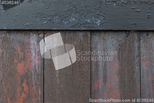 Image of close up of old wooden fence