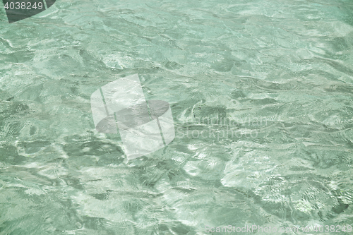 Image of sea or ocean blue transparent water