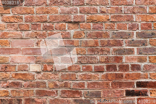 Image of close up of red brick wall background