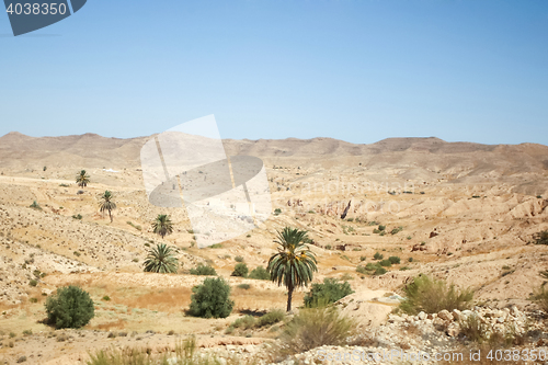 Image of Rocky Sahara desert in Tunisia