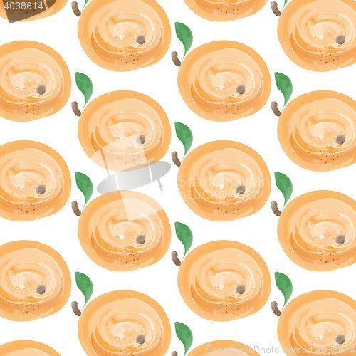 Image of watercolor apricots background