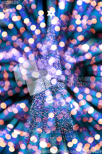 Image of color christmas tree