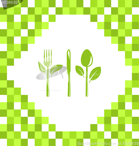 Image of Symbol of Vegetarian Food