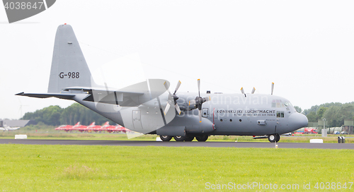 Image of LEEUWARDEN, THE NETHERLANDS - JUNE 10, 2016: Dutch Air Force Loc