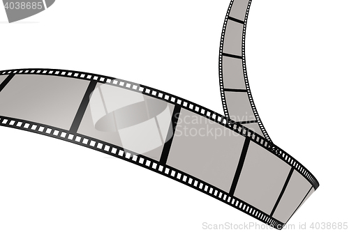 Image of Isolated film with white background