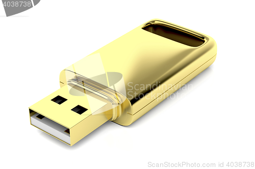 Image of Luxury golden usb stick