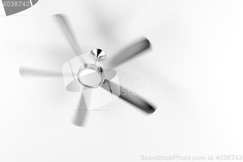 Image of Spinning ceiling fan