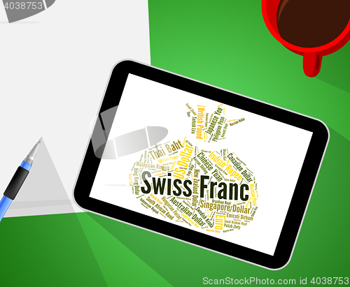 Image of Swiss Franc Means Worldwide Trading And Coin