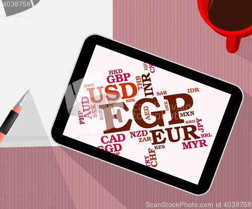 Image of Egp Currency Represents Forex Trading And Exchange