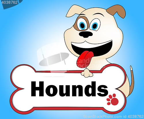 Image of Hound Dog Represents Dogs Pet And Canine