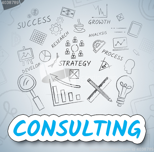 Image of Consulting Ideas Shows Seek Advice And Ask