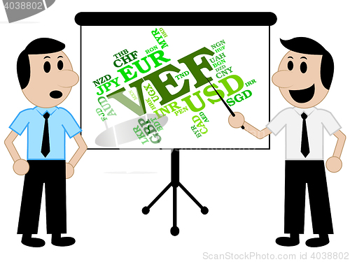 Image of Vef Currency Means Venezuela Bolivars And Foreign