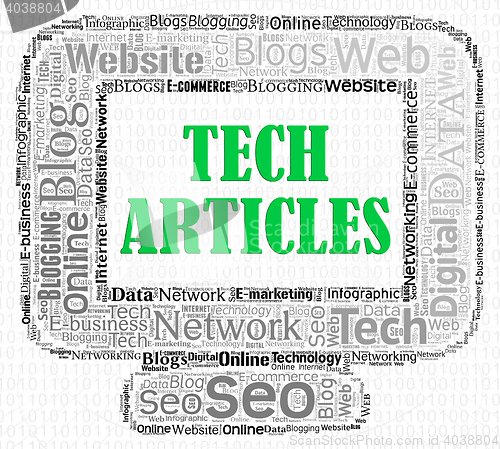Image of Tech Articles Indicates Magazines Computing And Publish