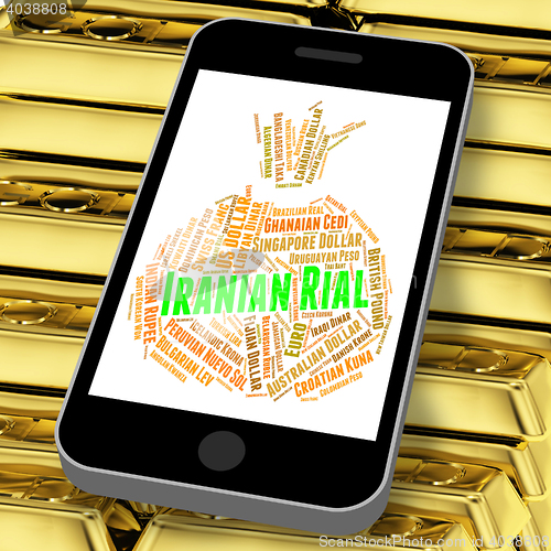 Image of Iranian Rial Shows Exchange Rate And Coinage