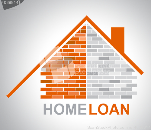 Image of Home Loan Represents Lend Houses And Household