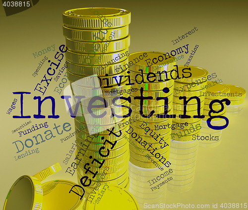 Image of Investing Word Represents Return On Investment And Growth