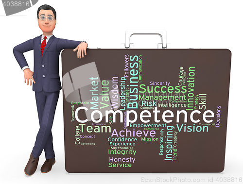 Image of Competence Words Represents Capability Aptitude And Adeptness