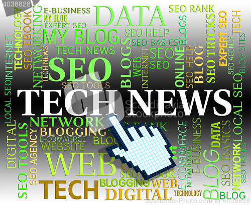 Image of Tech News Indicates Social Media And Article
