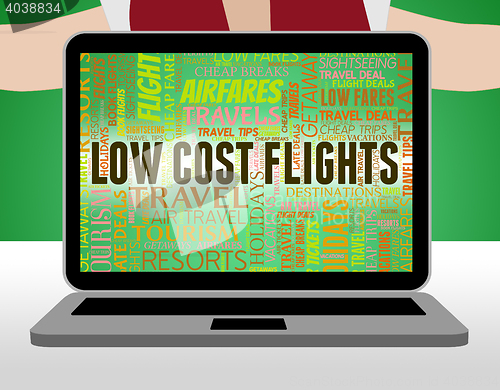 Image of Low Cost Flights Means Sale Promotional And Cheaper