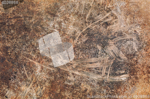 Image of Old metal texture with peeling paint