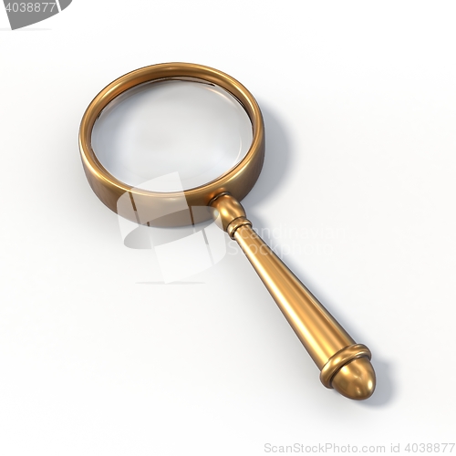 Image of Brass magnifying glass