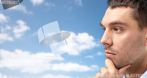 Image of close up of businessman male face