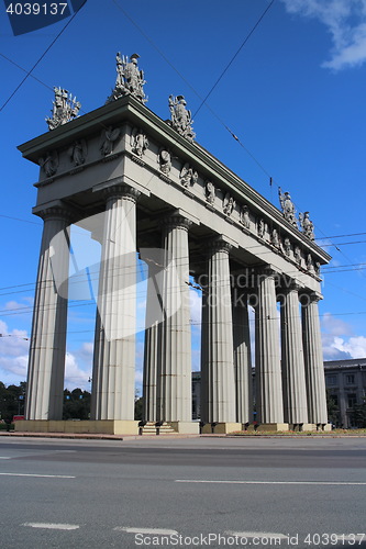 Image of  View of the Triumphal Arch in St. Petersburg