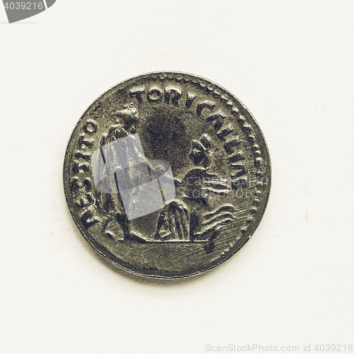 Image of Vintage Old Roman coin