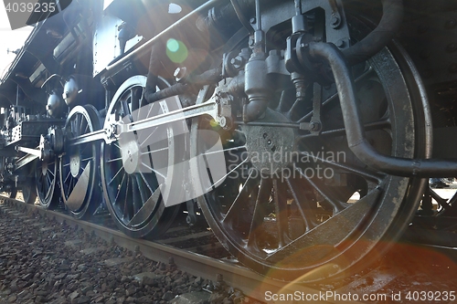 Image of Steam Locomotive Sun Flare