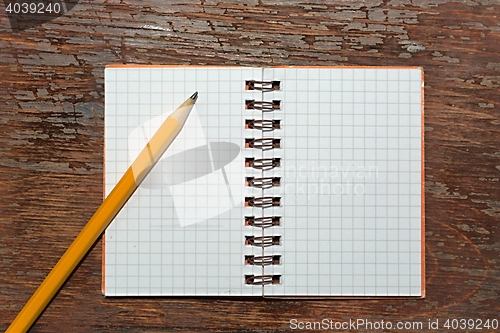 Image of Notebook with Pencil