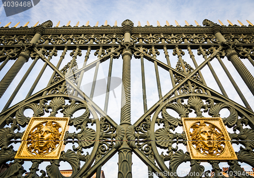 Image of Royal Palace gate detail
