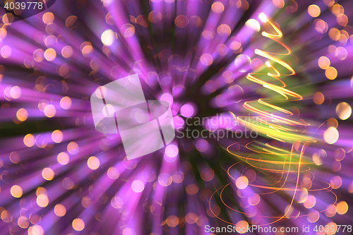 Image of color christmas tree