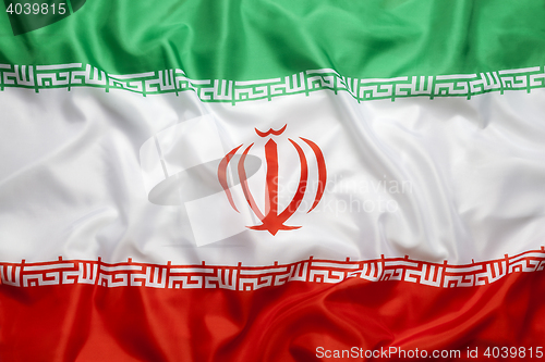 Image of Textile flag of Iran