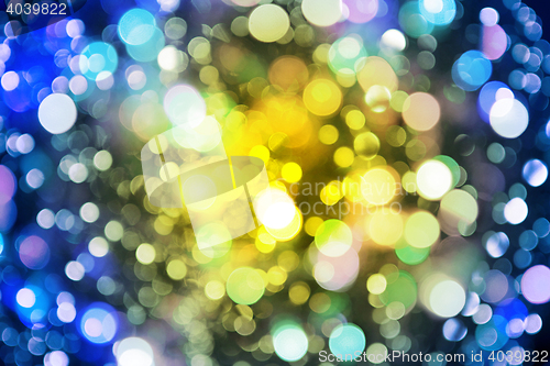 Image of color christmas lights as nice background