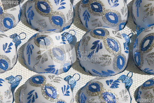 Image of christmas glass decoration