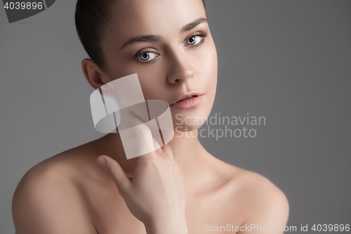 Image of Beautiful Girl face. Perfect skin
