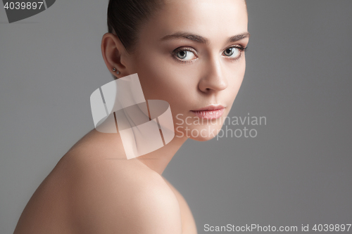 Image of Beautiful Girl face. Perfect skin