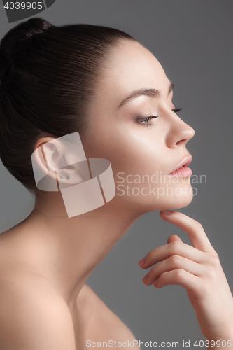 Image of Beautiful Girl face. Perfect skin