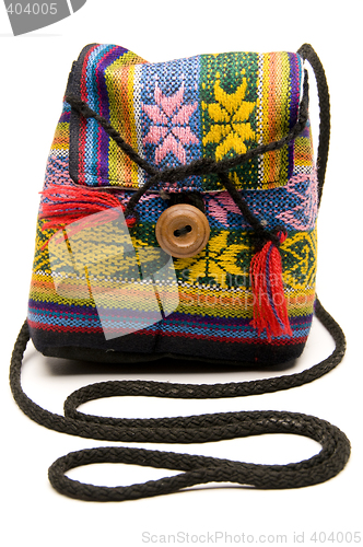 Image of knitted small carry bag made in honduras