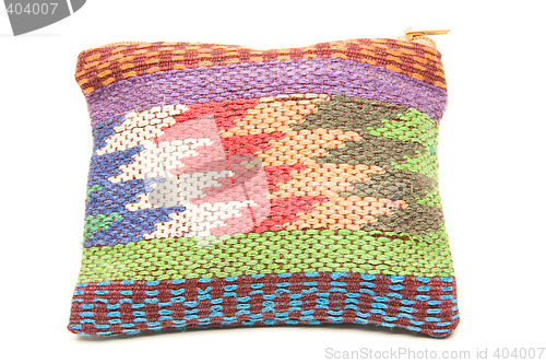 Image of knitted small carry bag made in honduras