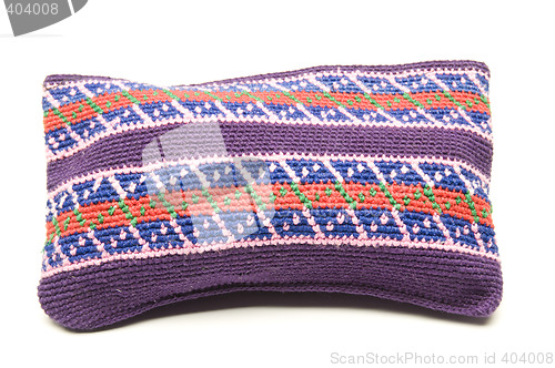 Image of knitted small carry bag made in honduras