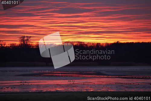 Image of Sunset Glowing Sky