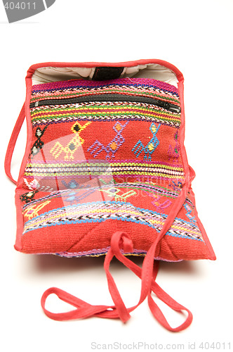 Image of knitted small carry bag made in honduras