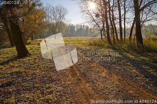 Image of Autumn morning landscape