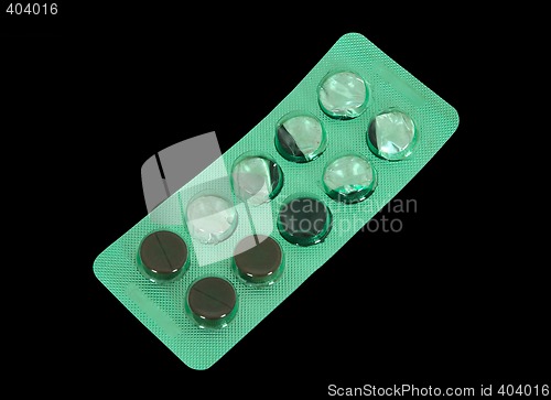 Image of Black pills blister