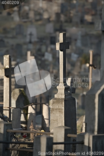 Image of Graveyard with tombstones