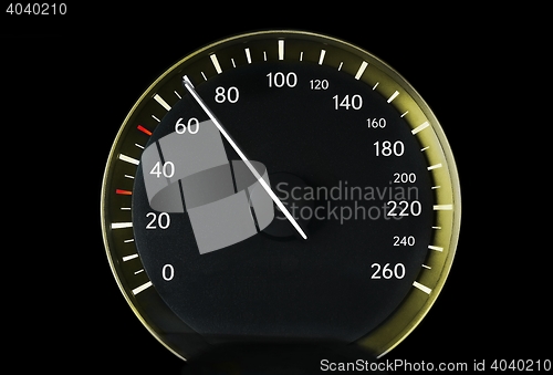 Image of Speedometer of a car