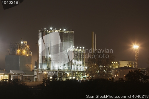 Image of Refinery at Night