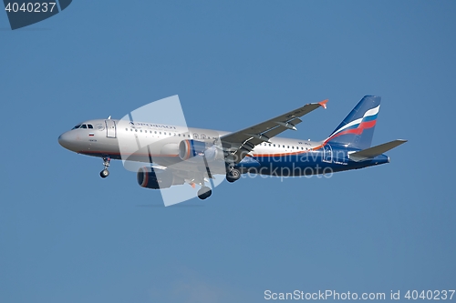 Image of Aeroflot Aircraft Landing