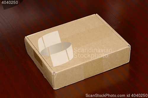 Image of Cardboard Box on Desk